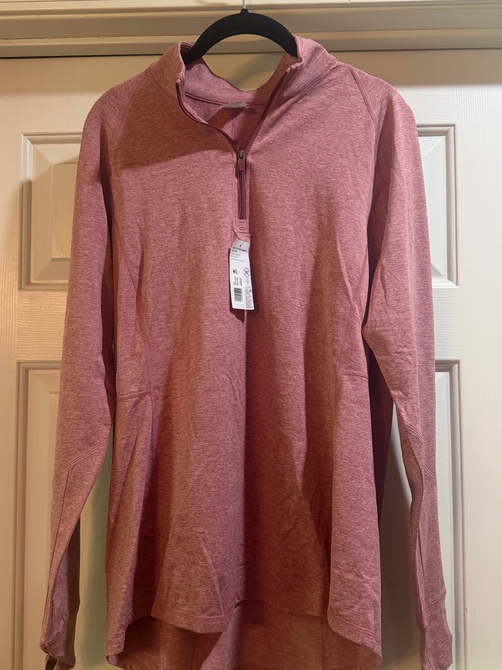 Jockey Dusty Rose Half-Zip Pullover XL P2P23” #layers #fall #nwt